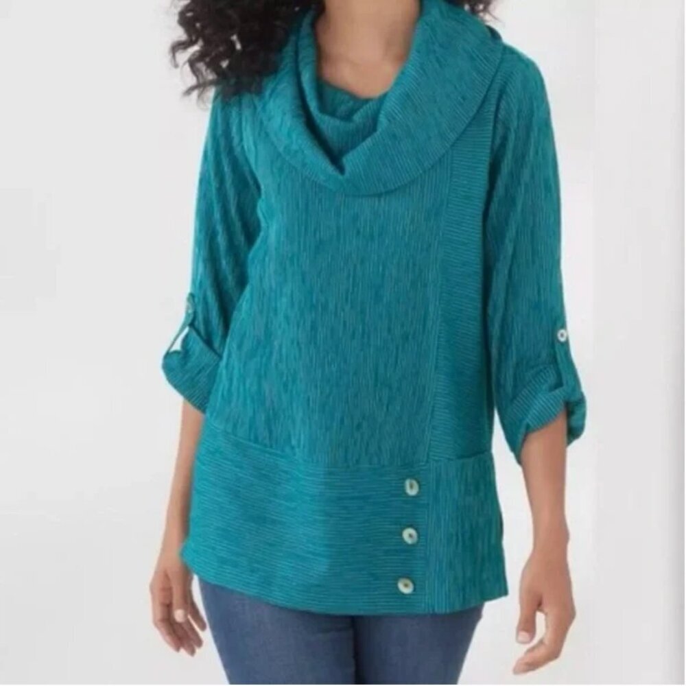 Soft Surroundings Chiaroscuro Top Size Small EUC